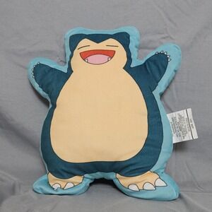 Pokemon Snorlax Plush Pillow‎ 14" Throw Cushion Stuffed Toy Nintendo 2021